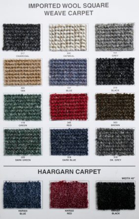 Materials: Carpet – K&H European Auto Upholstery